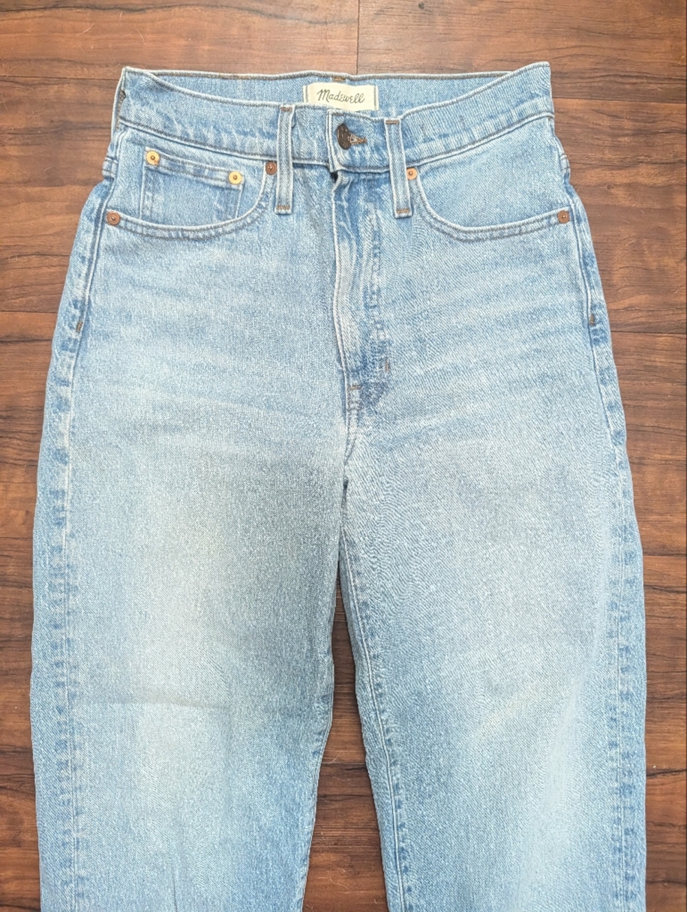 Madewell Balloon Jeans Medium Light Wash Size 24 - Picture 5 of 12